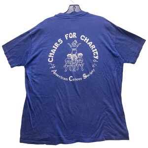 Vintage American Cancer Society Shirt Mens Extra Large Charity Single‎ Stitch
